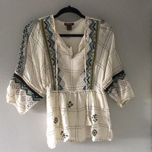 Anthropology Peasant Top sz XS